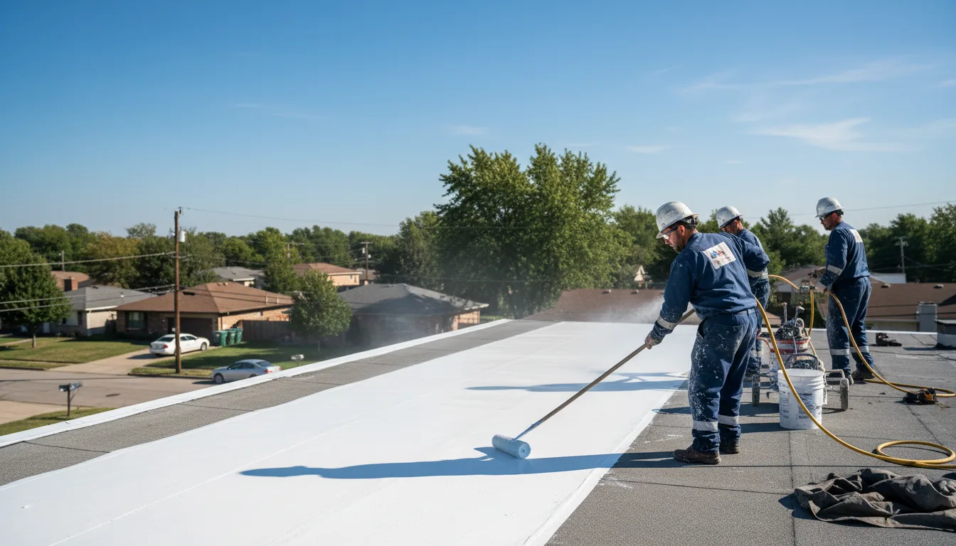 Commercial roof coating in Iraan, TX near me